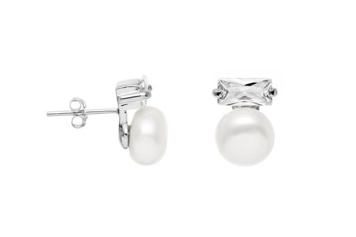 [079520001ZPB] Silver 925 pearl & cz earring