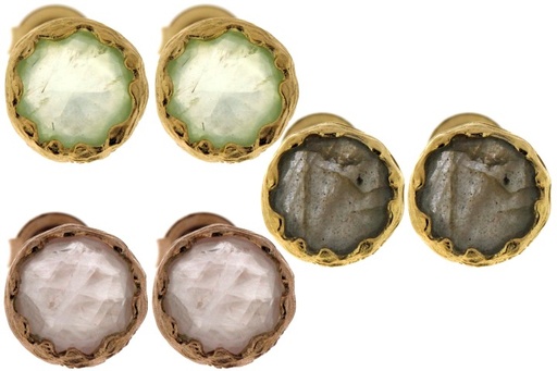 Silver 925 earring semi precious stone