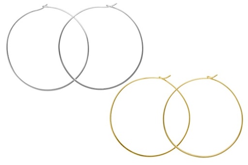 Silver 925 hoop earring