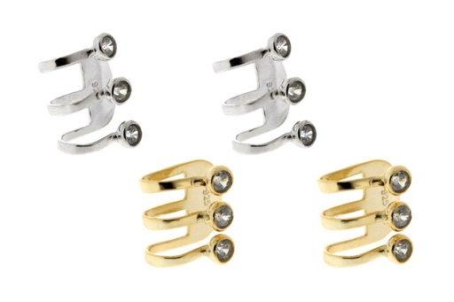 Silver 925 ear-cuff cz earring