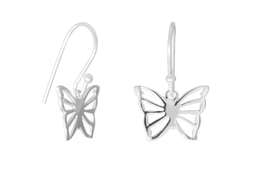 [0844000000PL] Silver 925 earring butterfly