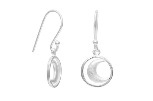 [08455000MAPL] Silver 925 earring moon