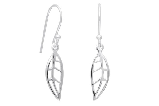 [0847700000PL] Silver 925 earring leaf