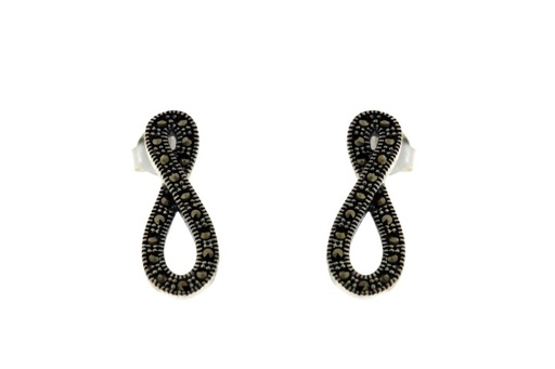 [085150006MAR] Silver 925 earring marcasite