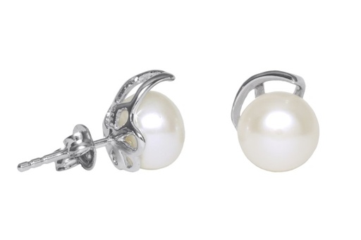 [086050001PBL] Pendiente plata 925 perla cultivada 8mm 