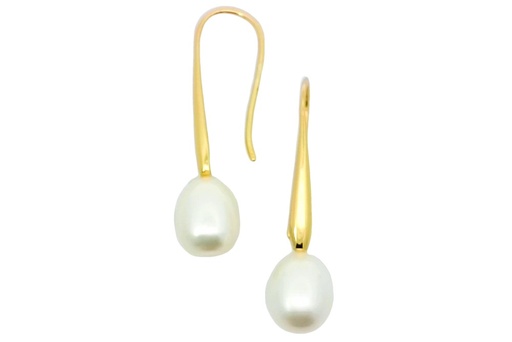 Sterling silver baroque pearl earring