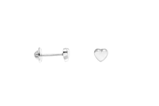 [0884500000RD] Silver 925 heart baby earring
