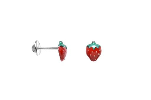[08860000EROJ] Silver 925 strawberry baby earring