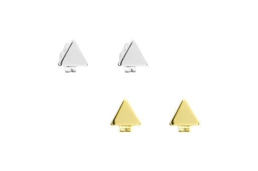 Pendiente plata 925 triangulo 