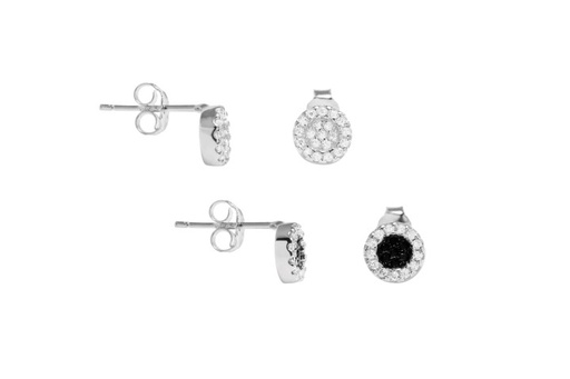 [091440001WBL] Silver 925 earring cz