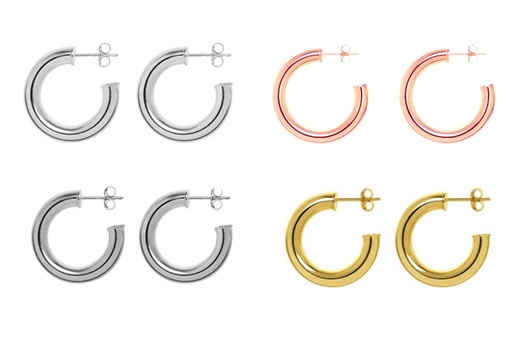 Earring hoop silver 925