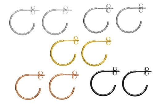 Earring hoop silver 925