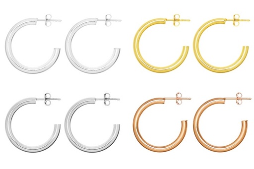 Earring hoop silver 925