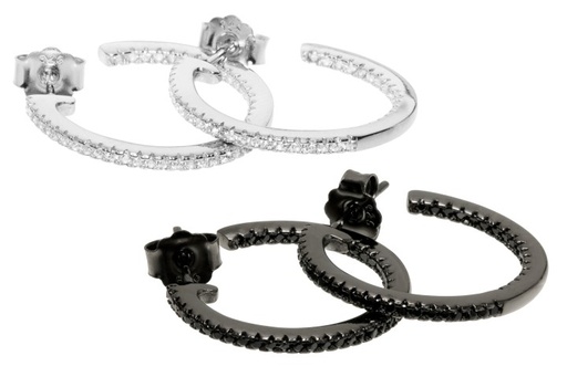 Pendiente plata 925 1 linea cz int-ext presion 