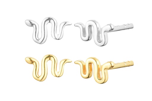 Silver 925 snake earring