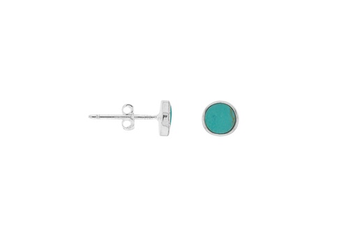 Silver 925 round earring