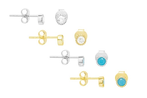 Silver 925 earring cz