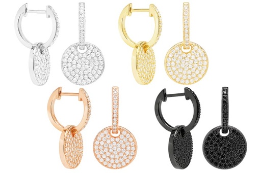 Pendiente plata 925 cz 