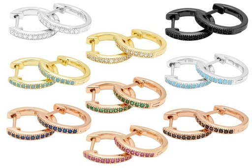 Silver 925 earring cz