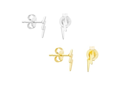 Silver 925 thunderbolt earring