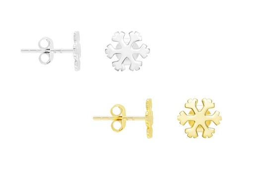 Silver 925 snowflake earrings