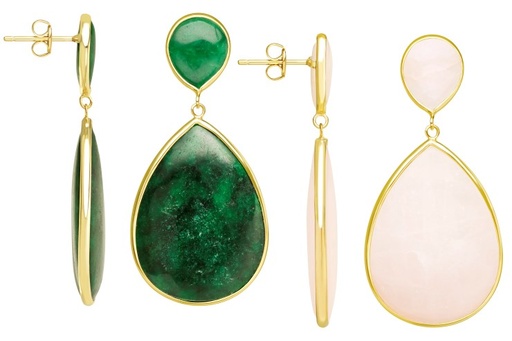 Silver 925 earring semi precious stone