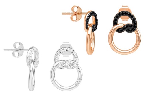 Pendiente plata 925  nudo  zirconita 