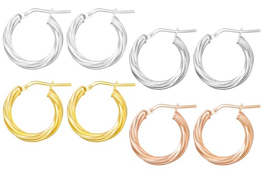 Silver 925 hoop earring