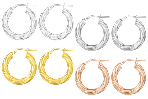 Silver 925 hoop earring