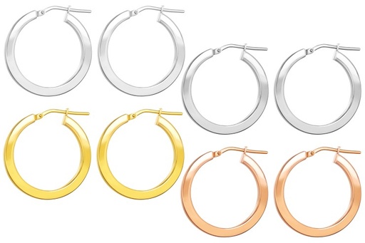 Silver 925 hoop earring