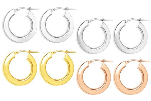 Silver 925 hoop earring