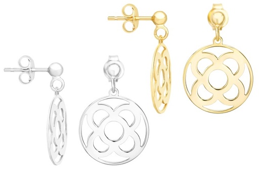 Silver 925 barcelona flower  earring