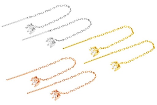 Silver 925 cz earring