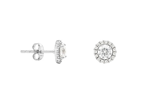 [109250001ZBL] Silver 925 cz earring