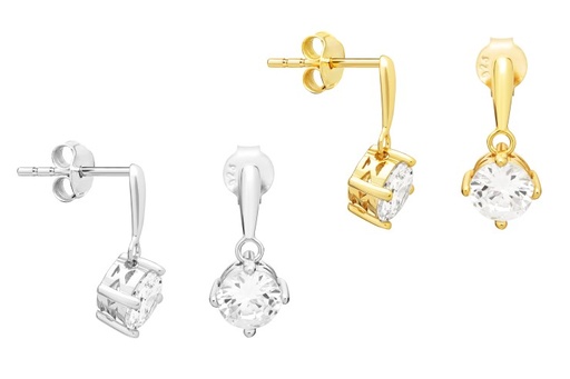 Silver 925 cz earring