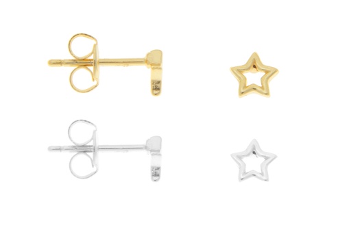 Silver 925 star earring