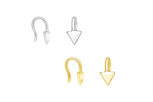 Pendiente para nariz plata 925 flecha 