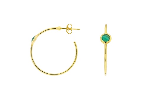 Silver 925 earring semi precious stone