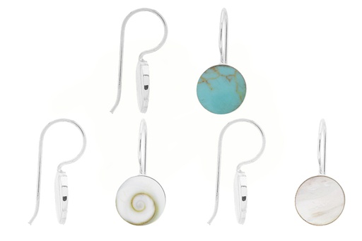 Silver 925 natural stone earring