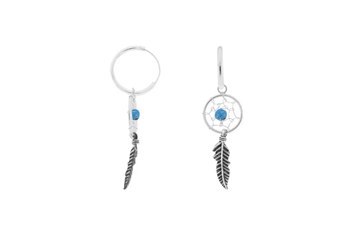 [111340006GTU] Silver 925 shiva earring