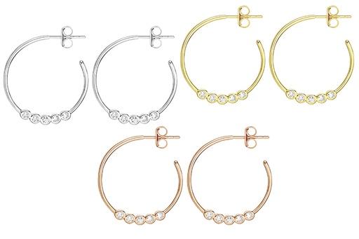 Earring silver 925 cz