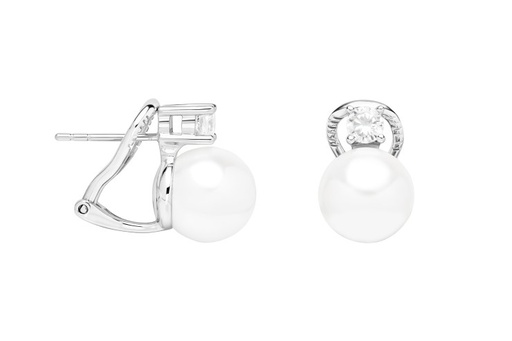 [113650001ZPB] Silver 925 pearl & cz earring