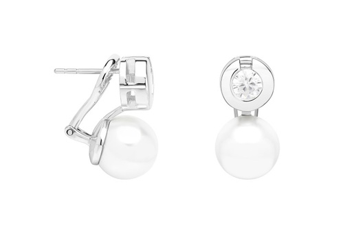 [113670001ZPB] Silver 925 pearl & cz earring