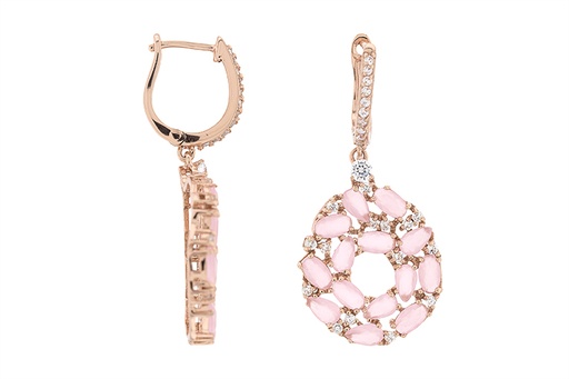 Silver 925 cz & stone earring