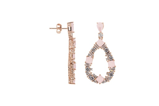 Silver 925 cz & stone earring