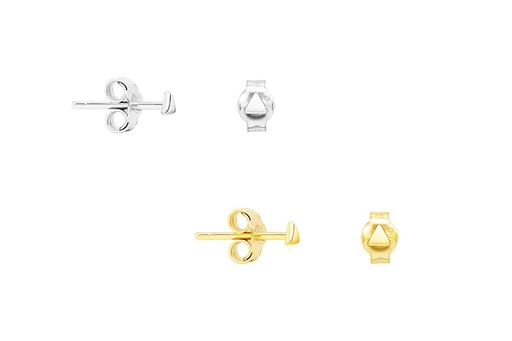 Silver 925 mini triangle earring