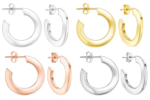 Silver 925 hoop earring