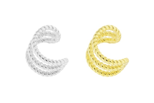 Pendiente plata 925 ear-cuff abierto 