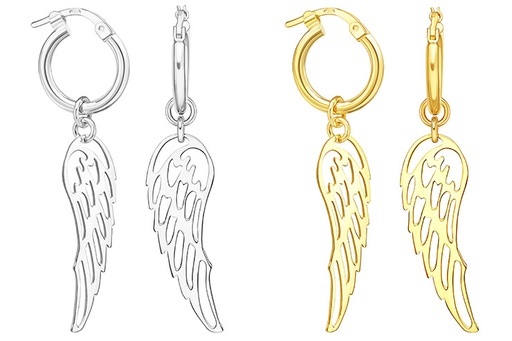 Silver 925 wings earring