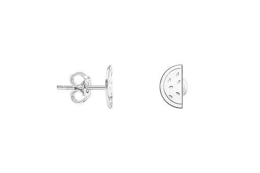 [1185200000PL] Pendiente plata 925 media sandía 